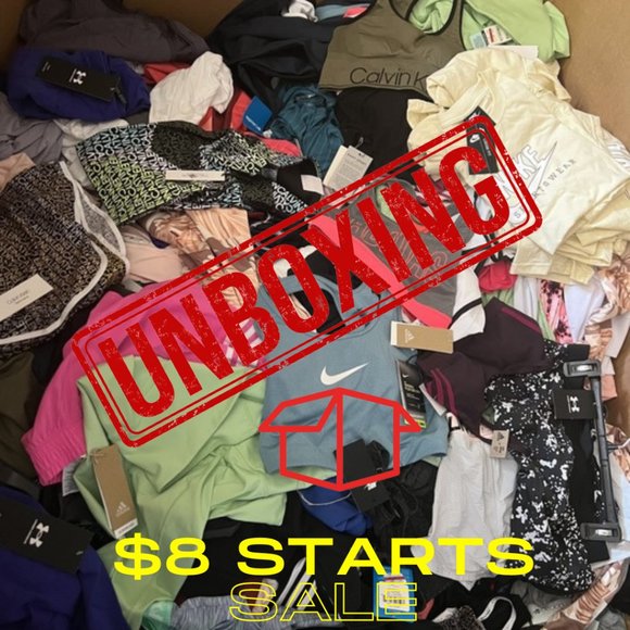 Nike Tops - $8 STARTS ACTIVEWEAR UNBOXING SHOW!! Like this listing for all future unboxing!